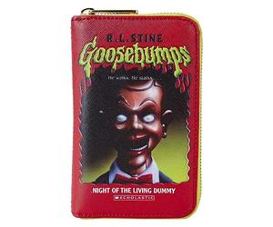 Loungefly Goosebumps Slappy Book Cover Zip-Around Wallet, Red, One Size