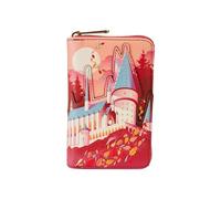 Loungefly Harry Potter Hogwarts Fall Leaves Zip-Around Wallet, Red, One Size