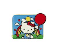 Loungefly Hello Kitty 50th Anniversary Chenille Kitty Zip Around Wallet Red