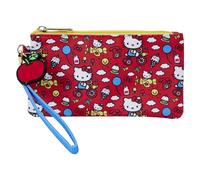 Loungefly Hello Kitty 50TH Anniversary Classic AOP Nylon Pouch Wristlet