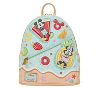 Loungefly Disney: Mickey and Minnie - Adjustable Shoulder Straps - Beach Fun Mini Backpack - Ideal for Kids & Adults - Collectible Bags