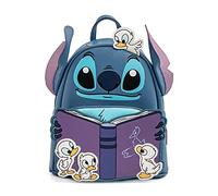 loungefly Lilo38; Stitch Story Time Mini Backpack, Blue, Purple, White, One Size, Lilo & Stitch Story Time Mini Bkpk