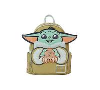 Loungefly Mandalorian Grogu & Crabbies Cosplay Mini Backpack Silver