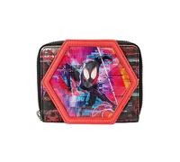 Loungefly Marvel Across the Spider-Verse Lenticular Zip Around Wallet, Multi, Zip Around Wallet