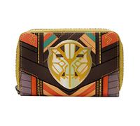 Loungefly Marvel Black Panther Okoye Cosplay Zip Around Wallet Brown