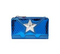 LOUNGEFLY Marvel Flap Purse Shine Captain America Coplay Official Blue One Size