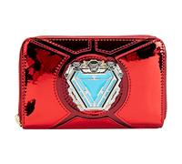 Loungefly Marvel Purse Iron Man 15th Anniversary Official Red Zip Around One Size