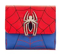 Loungefly Marvel Spider Man Color Block Wallet, Getaway Solid Red, Marvel Spider Man Colorblock Wallet