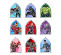 Loungefly MARVEL STAIN GLASS BLIND PINS - Iron Man - Avengers Endgame - Blind Box Enamel Pins - Cute Collectable Novelty Brooch - For Backpacks & Bags - Gift Idea - Official Merchandise - Movies Fans