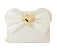 Loungefly Zip Around Wallet Disney Minnie Mouse Iridescent Lace Wedding