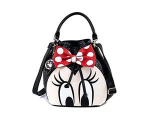 Loungefly Mickey & Minnie Mouse Minnie Bow Women's Multi-Coloured Faux Leather Handbag, Multicolore, One Size