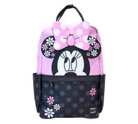 Loungefly Minnie Mouse Floral Rock The Dots Full-Size Backpack