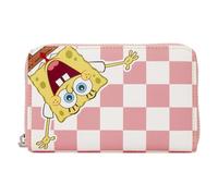 Loungefly Nickelodeon: Spongebob Squarepants - Patrick Star - Checkered Zip Around Wallet with 4 Card Slots - Great for Kids & Adults - Collectible Wallets