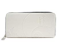 Loungefly Nightmare Before Christmas White Debossed Zip Around Wallet