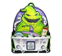 Loungefly Oogie Boogie Lock Shock and Barrel Light up and Glow in the Dark Mini Backpack, Black, Mini, Everyday