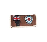 Loungefly Overwatch Tracer Distressed Faux Leather Wallet Standard, Brown, Brown, Trifold Wallet