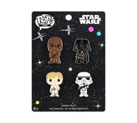 Loungefly Pack Pin Set: Star Wars - Assortment - Luke Chewy Darth Storm Trpr - Star Wars Enamel Pins - Cute Collectable Novelty Brooch - for Backpacks & Bags - Gift Idea - Official Merchandise