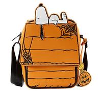 Loungefly Peanuts Great Pumpkin Snoopy Doghouse Women's Crossbody, Multicolored, 6" W x 8.25" H x 3" D
