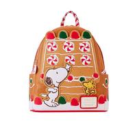 Loungefly Peanuts Snoopy Gingerbread House Scented Mini Backpack, Brown, One Size, Mini Backpack