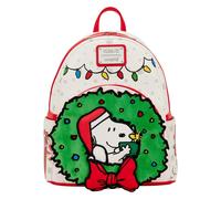 Loungefly Peanuts Snoopy & Woodstock Christmas Wreath Holiday Mini Backpack