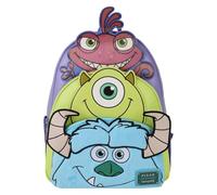 Loungefly Pixar Monsters Inc. Mike Sulley and Randall Triple Pocket Mini Backpack