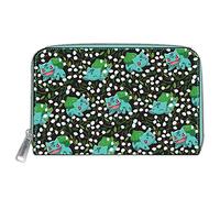 Loungefly Pokemon Bulbasaur AOP Zip-Around Faux Leather Wallet Lightweight Pokemon One Size