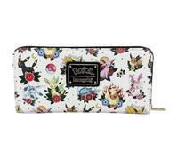 Loungefly Pokemon Eeveelutions Tattoo Zip Around Wallet, White, Casual