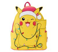 Loungefly Pokemon Santa Pikachu Christmas String Lights Light-Up Backpack Bag