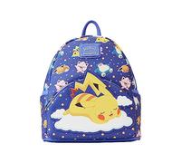 Loungefly Pokémon Sleeping Pikachu and Friends Mini Backpack, Blue, One Size, Mini Backpack