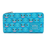 Loungefly Pokemon Squirtle Faces All Over Print Top Zip Wallet
