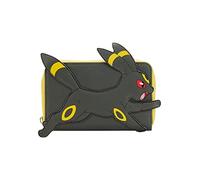 Loungefly Pokemon Umbreon Zip Around Wallet, Women's, Grey, Faux Leather, Zip-Around Wallet, Embroidered Umbreon Patch, Pokedex Number