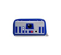 Loungefly R2D2 Wallet, Gray/Blue, One Size