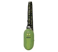Loungefly Rick And Morty Pickle Rick Sling Crossbody Bag | Adjustable sling crossbody featuring Pickle Rick, zipper charm, sturdy metal hardware, and themed lining.