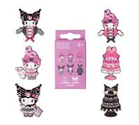 Loungefly! Leather: Sanrio My Melody and Kuromi Pink and Black Mystery Box Pin