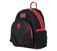 Loungefly Marvel: Spider-Man - Web - 3D Embroidered Mini Backpack with Zipper Charm - Collectible Bags