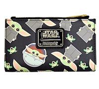 Loungefly Star Wars The Mandalorian Baby Yoda All Over Print Faux Leather Wallet, Multi, One Size, Bifold Wallet