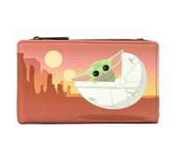 Loungefly Star Wars The Mandalorian Baby Yoda Wait For Me Faux Leather Wallet