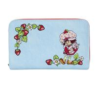 Loungefly Strawberry Shortcake Denim Gingham Zip-Around Wallet