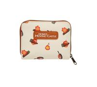 Loungefly Studio Ghibli® Howl's Moving Castle Calcifer Print Mini Zipper Wallet BROWN NONE