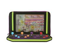 Loungefly Teenage Mutant Ninja Turtles 40th Anniversary Vintage Arcade Zip Around Wallet, Black/Charcoal, One Size, Retro