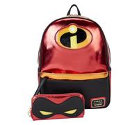 Loungefly The Incredibles 20th Anniversary Light Up Metallic Cosplay Mini Backpack with Coin Bag