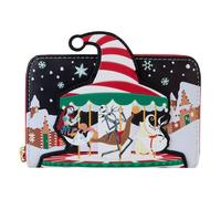 Loungefly The Nightmare Before Christmas Candy Cane Carousel Zip Around Wallet