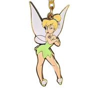 Loungefly Tinkerbell Pouty Pixie Fairy Enamel Keychain, Gold, S