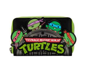Loungefly TMNT Zip Around Wallet, Multicolored, Bifold