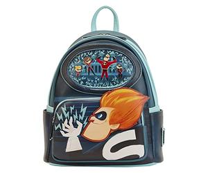 Loungefly Unisex's Disney Pixar Moments Incredibles Syndrome Mini Backpack, Multicolor