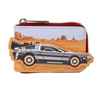 Loungefly Universal Back to The Future 40th Anniversary Delorean Accordion Wallet