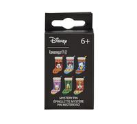Loungefly - Walt Disney - Mickey and Friends Christmas Stocking - 1 Of 6 to Collect - Styles Vary - Mickey Mouse & Friends - Blind Box Enamel Pins - Cute Collectable Novelty Brooch - for Backpacks