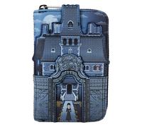 Loungefly Wednesday Nevermore Academy Castle ZIp Around Wallet, Multicolor, Zip Around Wallet