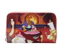 Loungefly - Women's Beauty and the Beast Belle Princess Scene Wallet - Multi, Faux Leather, Zip-around, Zipper Closure, 4 Card Slots, 1 Zip Pocket, 1 inches x 6 inches x 4 inches