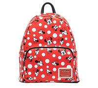 Loungefly Women's Disney Minnie Mouse Polka Dot Red Double Strap Shoulder Bag Purse